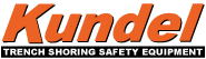 Trench Box Manufacture Logo: "Kundel Trench Shoring Safety Equipment"
