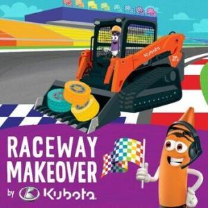 Kubota Crayola Partnership Raceway Makeover